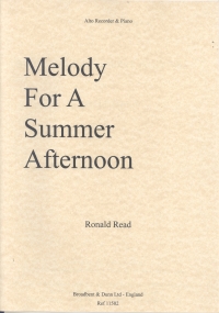Read Melody For A Summer Afternoon Recorder Sheet Music Songbook