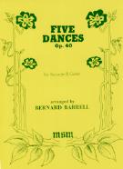 Barrell Five Dances Op40 Recorder & Guitar Sheet Music Songbook