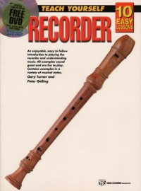 10 Easy Lessons Recorder Book + Cd & Dvd Sheet Music Songbook