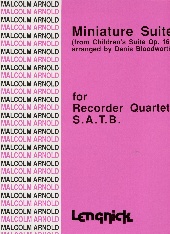 Arnold Miniature Suite 4 Recorders Sheet Music Songbook
