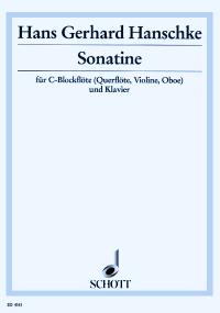 Hanschke Sonatine Recorder Sheet Music Songbook