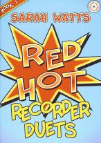 Red Hot Recorder Duets Book 1 Watts Bk & Cd Sheet Music Songbook