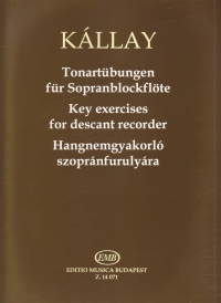 Kallay Key Exercises For Descant Recorder Sheet Music Songbook