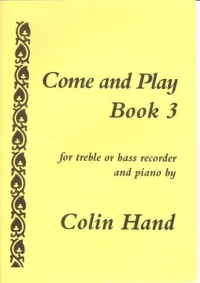 Come & Play Book 3 Hand Treble Recorder Sheet Music Songbook