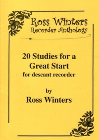 20 Studies For A Great Start Recorder Winters Sheet Music Songbook