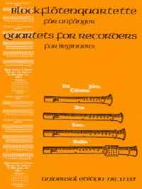 Recorder Quartets For Beginners Sheet Music Songbook