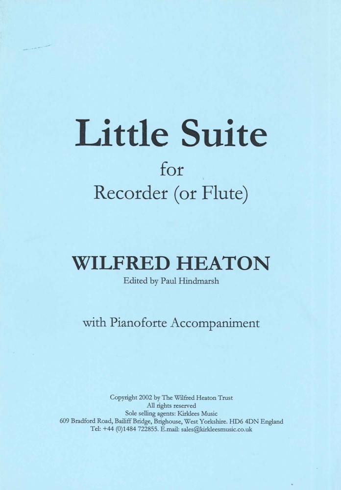 Heaton Little Suite Recorder (or Flute) & Piano Sheet Music Songbook