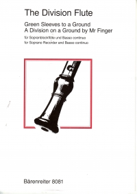 Finger Greensleves To A Ground Recorder Descant & Sheet Music Songbook
