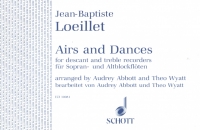 Loeillet Airs & Dances Soprano & Treble Recorder Sheet Music Songbook