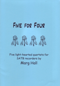 Hall Five For Four 4 Recorders Sheet Music Songbook