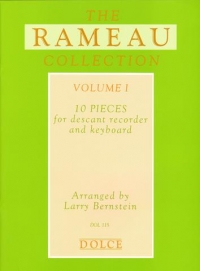 Rameau Collection 10 Pieces Soprano Recorder Sheet Music Songbook