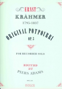 Kraehmer Original Potpourri Op3 Soprano Recorder Sheet Music Songbook