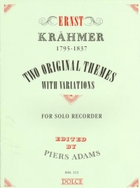 Krahmer 2 Original Themes With Variations Op24 No1 Sheet Music Songbook