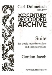 Jacob Suite Treble Recorder Or Flute & Piano Sheet Music Songbook