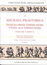 Praetorius Dances From Terpsichore Vol 5 4 Recs Sheet Music Songbook