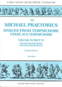 Praetorius Dances From Terpsichore Vol 4 5 Recs Sheet Music Songbook