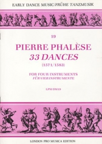 Phalese Dances 4 Recorders Sheet Music Songbook