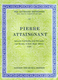 Attaingnant Quatorze Gaillardes Recorders Sheet Music Songbook