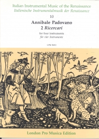 Padovano 2 Ricercari 4 Recorders Sheet Music Songbook