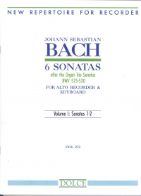 Bach 6 Sonatas Organ Trio Sonatas Bwv525-530 Vol 1 Sheet Music Songbook