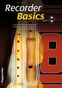 Recorder Basics Kraus Book & Cd Sheet Music Songbook