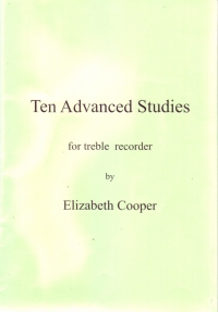 Cooper Ten Advanced Studies Treble Recorder Sheet Music Songbook