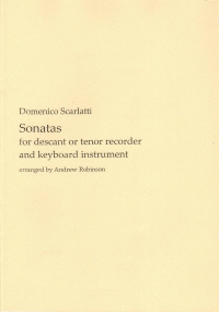Scarlatti Sonatas Descant Or Tenor Recorder & Pf Sheet Music Songbook
