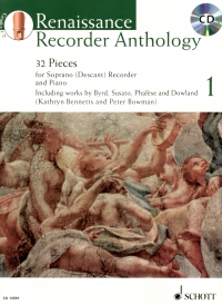 Renaissance Recorder Anthology 1 Desc & Pf + Cd Sheet Music Songbook