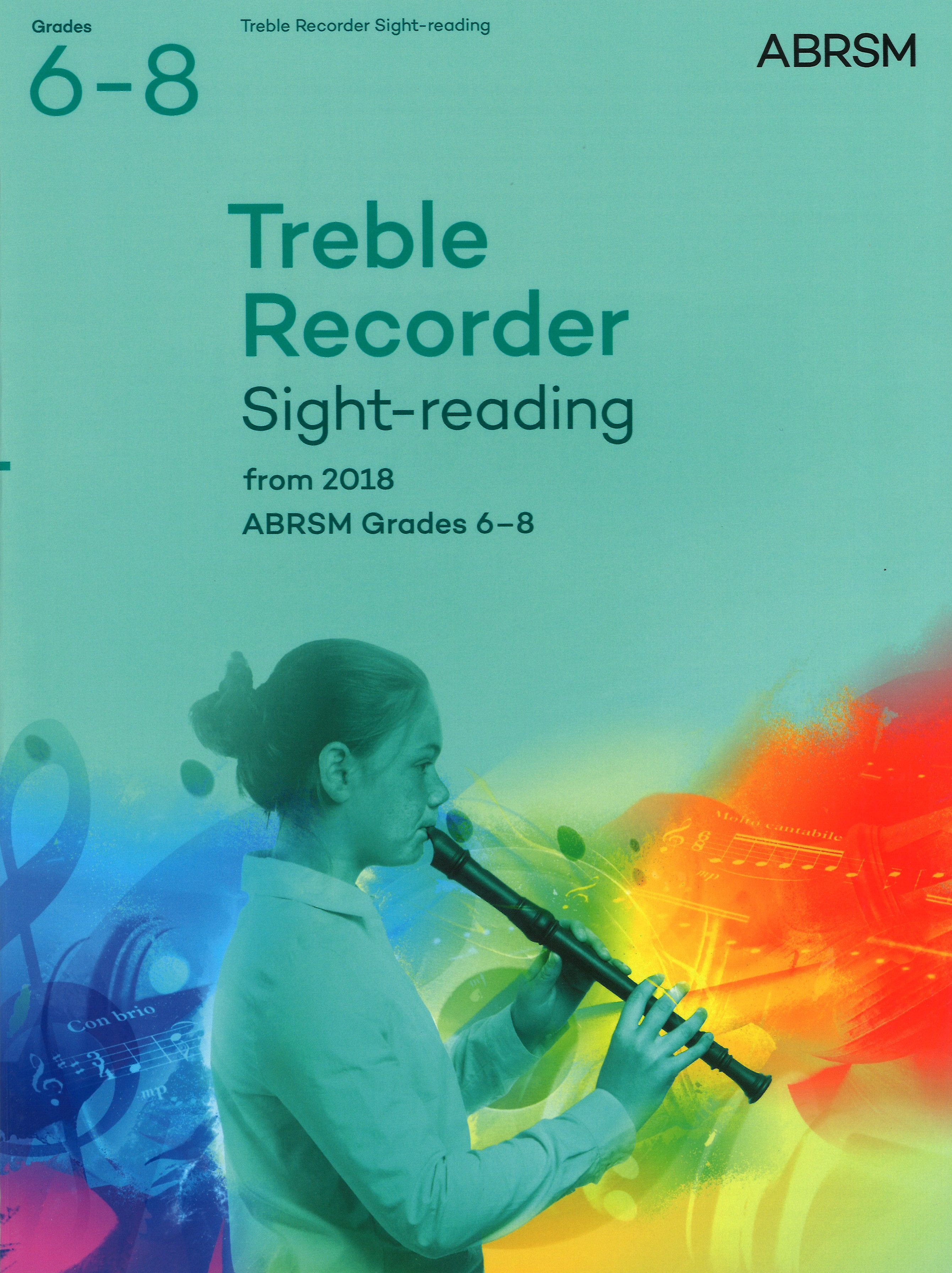 Treble Recorder Sight Reading Gr 6-8 2018 Abrsm Sheet Music Songbook