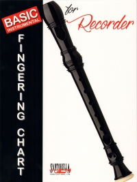Basic Instrumental Fingering Chart Recorder Sheet Music Songbook