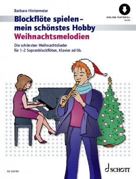 Weihnachtsmelodien Descant Recorder + Audio Sheet Music Songbook