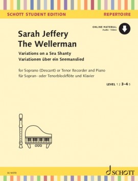 Jeffery The Wellerman Descant Rec & Piano + Audio Sheet Music Songbook