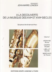 A La Decouverte Vol 2 Arr Londeix Alto Saxophone Sheet Music Songbook