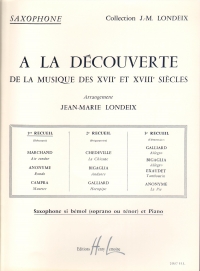 A La Decouverte Vol 1 Arr Londeix Tenor Saxophone Sheet Music Songbook