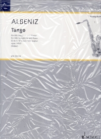 Albeniz Tango Op165 No 2 Staber Alto Saxophone Sheet Music Songbook