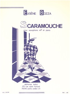 Bozza Scaramouche Alto Saxophone & Piano Sheet Music Songbook