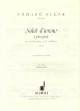 Elgar Salut Damour Op12 Alto Saxophone & Piano Sheet Music Songbook