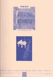 Jolivet Fantaisie-impromptu Saxophone Sheet Music Songbook