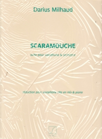 Milhaud Scaramouche Op165c Alto Sax & Piano Sheet Music Songbook