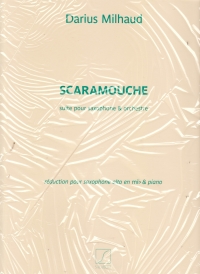 Milhaud Scaramouche Op165c Alto Sax & Piano Sheet Music Songbook