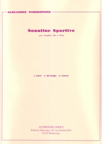 Tcherepnine Sonatine Sportive Saxophone Sheet Music Songbook