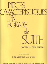 Dubois Pieces Caracteristiques Op77/3 Saxophone Sheet Music Songbook