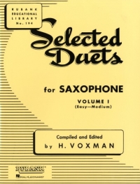 Selected Duets Vol 1 Voxman Saxophone Sheet Music Songbook