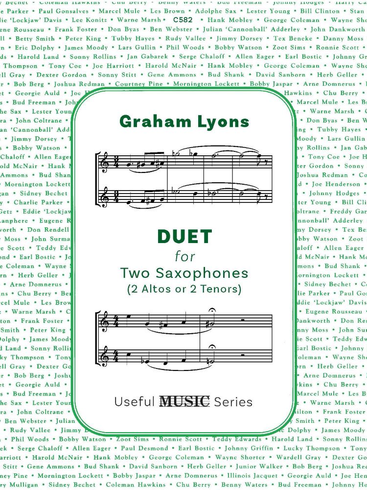 Lyons Duet For Two Saxophones Sheet Music Songbook