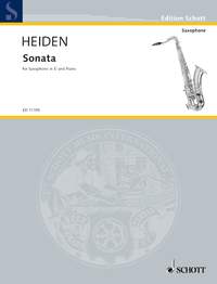 Heiden Sonata Eb Alto Sax & Piano Sheet Music Songbook