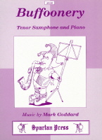 Goddard Buffoonery Tenor Sax & Piano Sheet Music Songbook