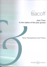 Isacoff Jazz Time Tenor Saxophone & Piano Sheet Music Songbook