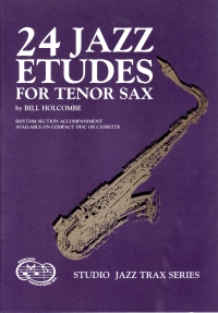Holcombe 24 Jazz Etudes Tenor Saxophone Book Only Sheet Music Songbook