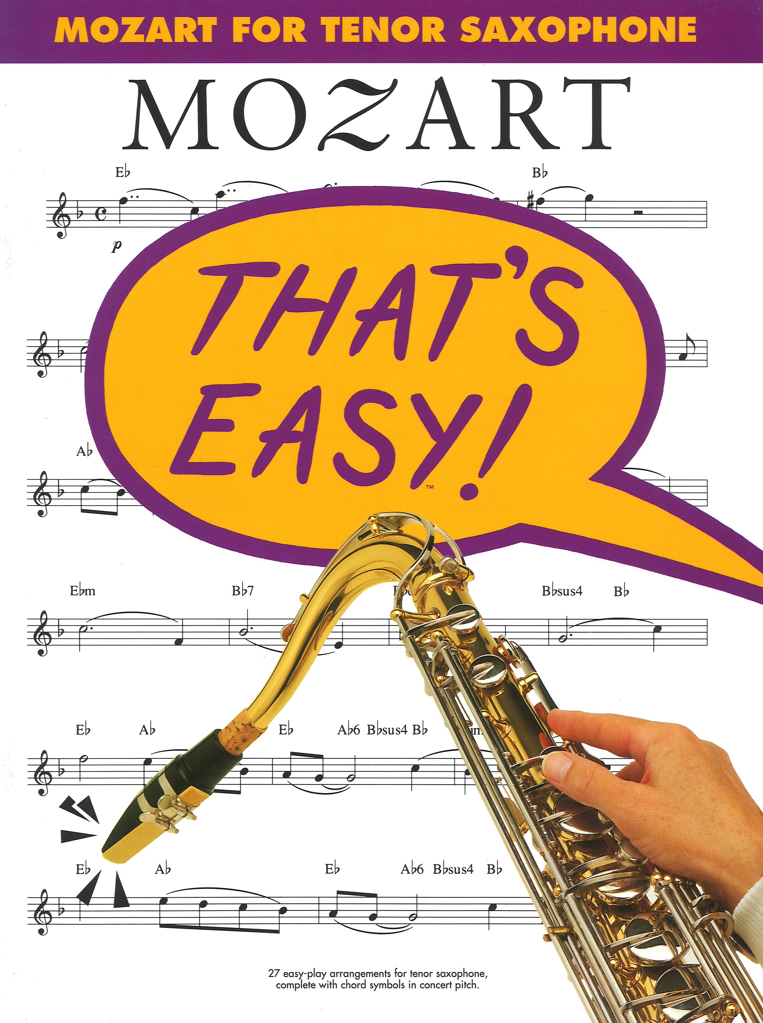 Thats Easy Mozart Tenor Saxophone Sheet Music Songbook