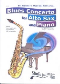 Holcombe Blues Concerto Alto Sax & Piano Book Only Sheet Music Songbook